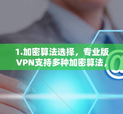 1.加密算法选择,专业版VPN支持多种加密算法,如AES、RSA、ECDSA等,提升数据安全性 1.加密算法选择,专业版VPN支持多种加密算法,如AES、RSA、ECDSA等,提升数据安全性