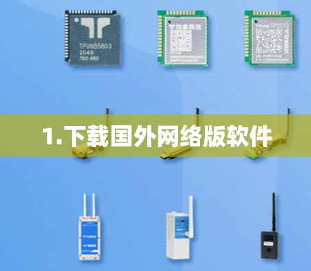 1.下载国外网络版软件